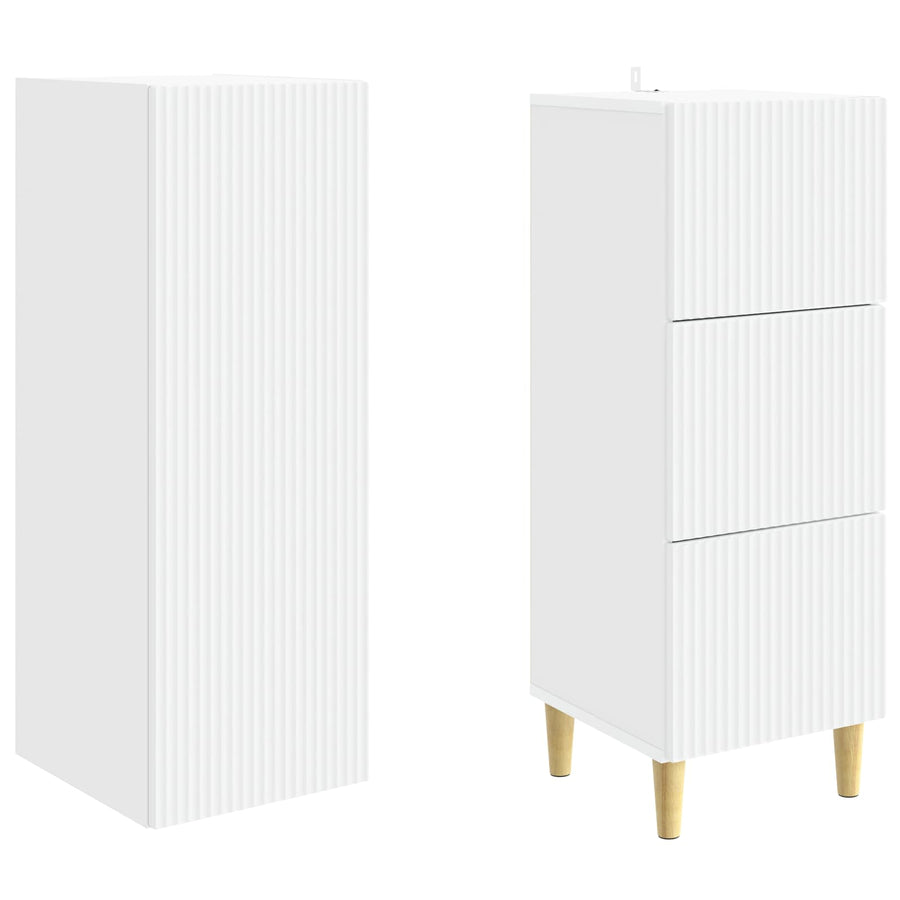 Cabinet Set 2 pcs Engineered Wood