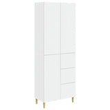 Cabinet Set 2 pcs White 66 x 34.5 x 90 cm Engineered Wood - Front View