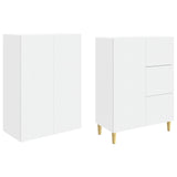Cabinet Set 2 pcs White 66 x 34.5 x 90 cm Engineered Wood - Top-Down View