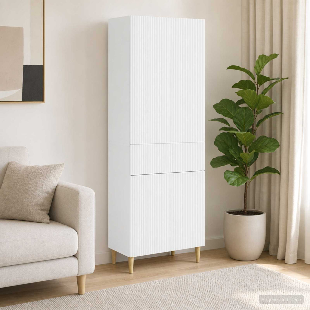 Cabinet Set 2 pcs 66 x 34.5 x 90 cm Engineered Wood