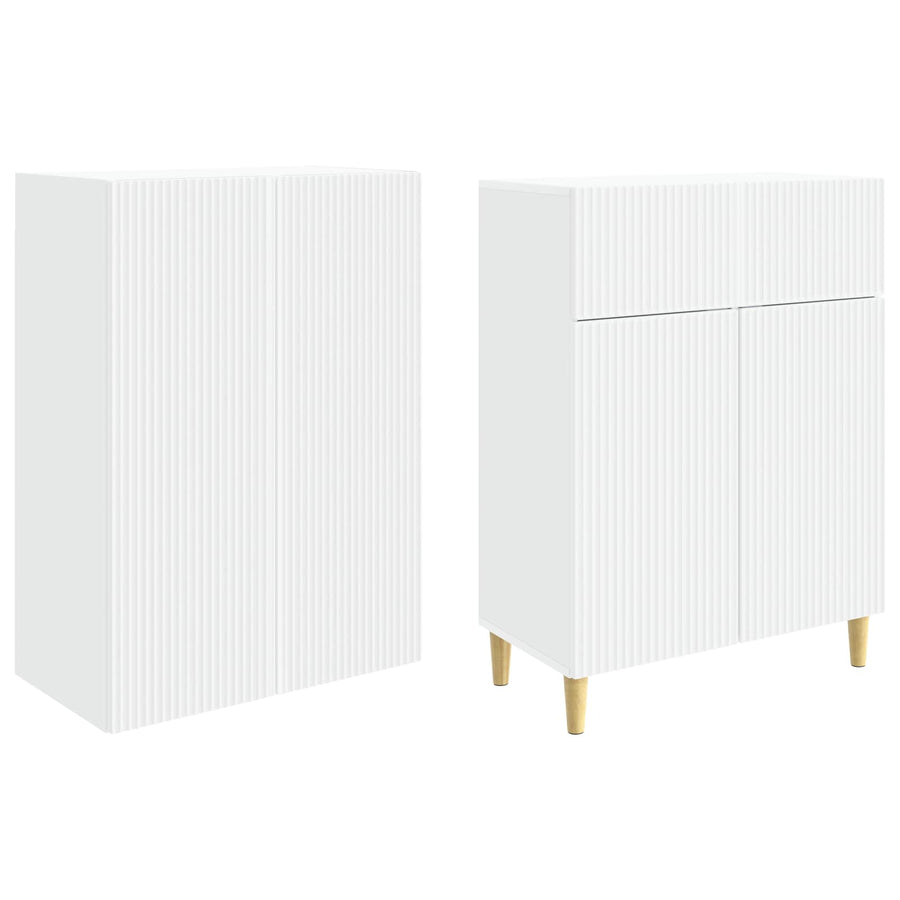 Cabinet Set 2 pcs Engineered Wood