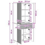 Cabinet Set 2 pcs 66 x 34.5 x 90 cm Engineered Wood