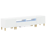 3 Piece LED TV Cabinet ARNHEM 3 pcs White Engineered Wood