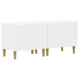 3 Piece LED TV Cabinet ARNHEM 3 pcs White Engineered Wood