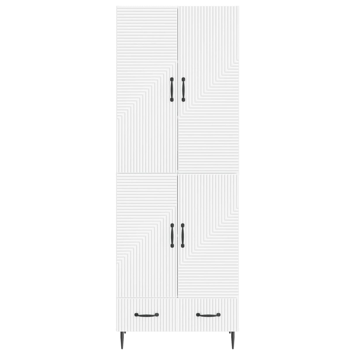Cabinet Set 2 pcs 66 x 34.5 x 95 cm Engineered Wood