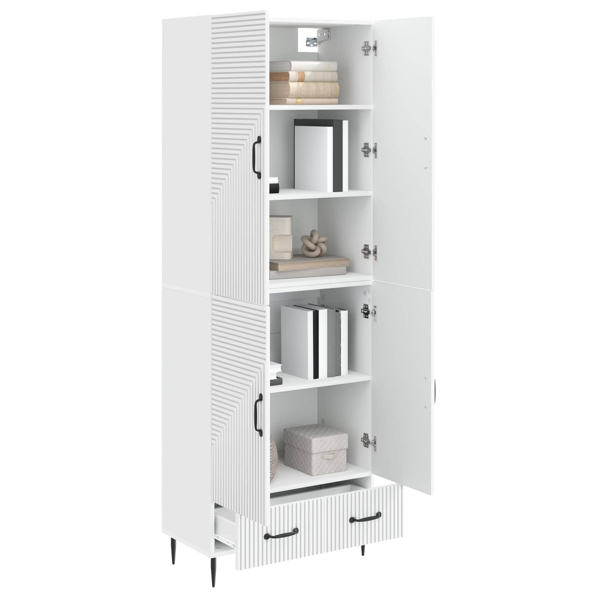 Cabinet Set 2 pcs 66 x 34.5 x 95 cm Engineered Wood