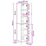 Cabinet Set 2 pcs White 33 x 34.5 x 89.5 cm Engineered Wood