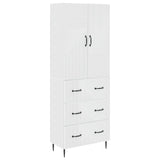 Cabinet Set 2 pcs White 66 x 34.5 x 90 cm Engineered Wood - Front View