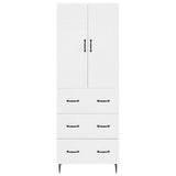 Cabinet Set 2 pcs White 66 x 34.5 x 90 cm Engineered Wood - 45-Degree Angle