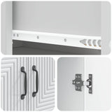 Cabinet Set 2 pcs White 66 x 34.5 x 89.5 cm Engineered Wood