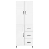 Cabinet Set 2 pcs White 66 x 34.5 x 89.5 cm Engineered Wood - 45-Degree Angle