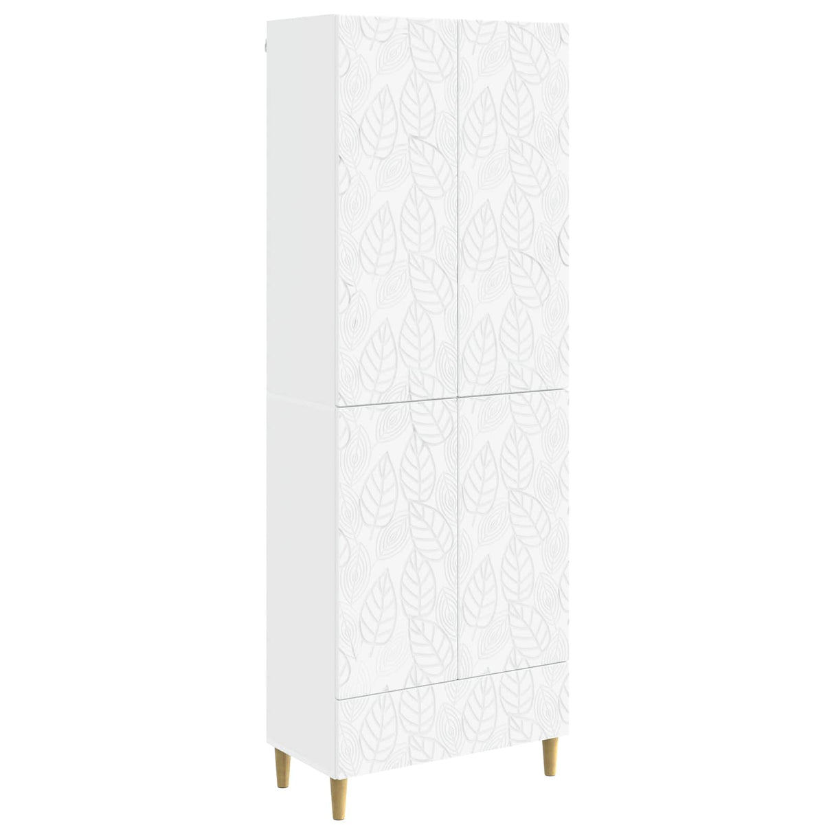 Cabinet Set 2 pcs White Engineered Wood