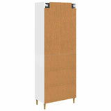 Cabinet Set 2 pcs White Engineered Wood