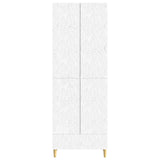 Cabinet Set 2 pcs White Engineered Wood