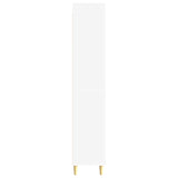 Cabinet Set 2 pcs White Engineered Wood