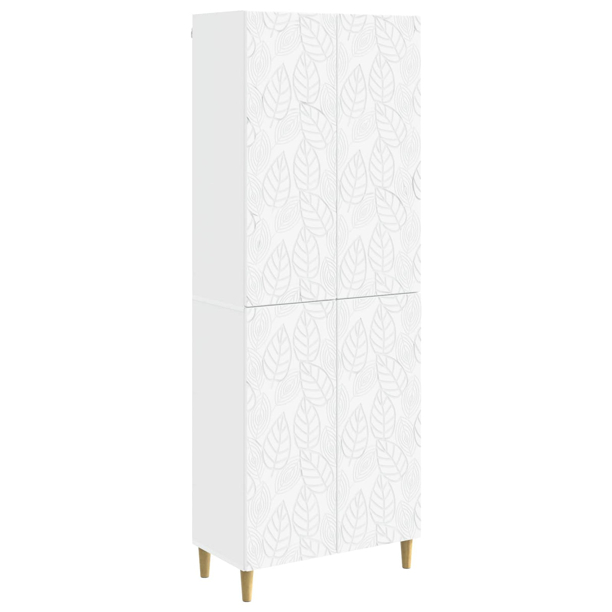 Cabinet Set 2 pcs White Engineered Wood