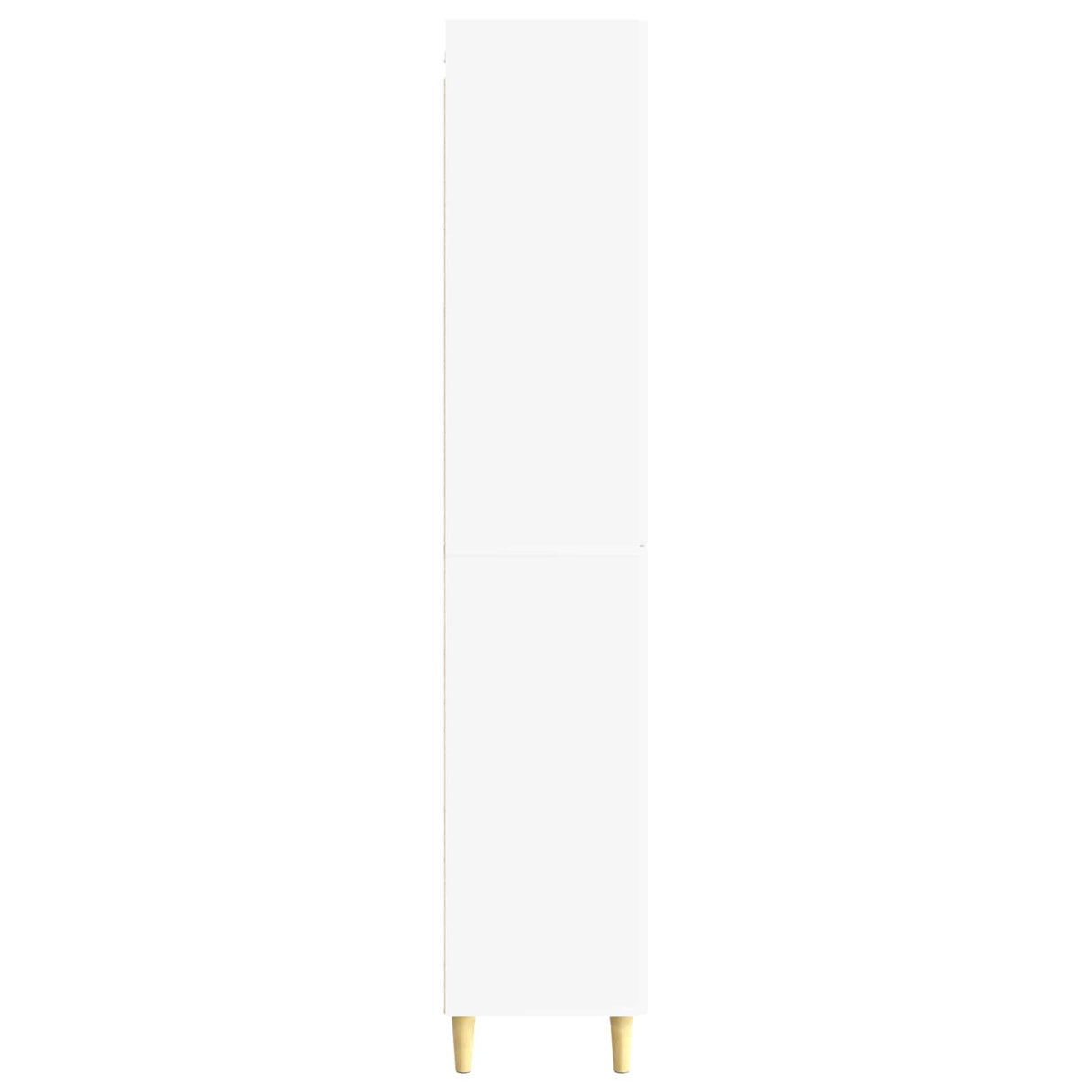 Cabinet Set 2 pcs White Engineered Wood