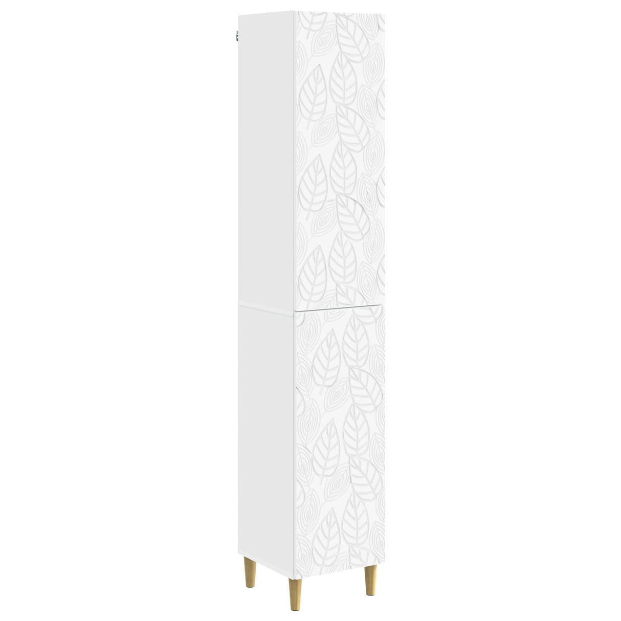 Cabinet Set 2 pcs White Engineered Wood