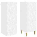 Cabinet Set 2 pcs White Engineered Wood