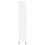 Cabinet Set 2 pcs White Engineered Wood