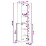 Cabinet Set 2 pcs White Engineered Wood - Low Angle