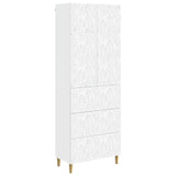 Cabinet Set 2 pcs White 66 x 34.5 x 90 cm Engineered Wood