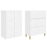 Cabinet Set 2 pcs White 66 x 34.5 x 90 cm Engineered Wood