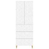 Cabinet Set 2 pcs White 66 x 34.5 x 90 cm Engineered Wood - 45-Degree Angle