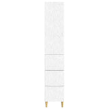 Cabinet Set 2 pcs White 33 x 34.5 x 90 cm Engineered Wood - 45-Degree Angle