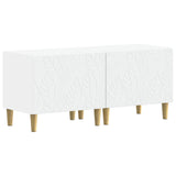 3 Piece LED TV Cabinet DELFT White Engineered Wood