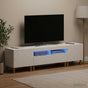 3 Piece LED TV Cabinet DELFT White Engineered Wood