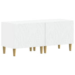 3 Piece LED TV Cabinet DELFT White Engineered Wood