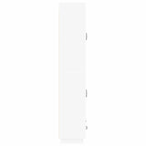 Cabinet Set 2 pcs White Engineered Wood