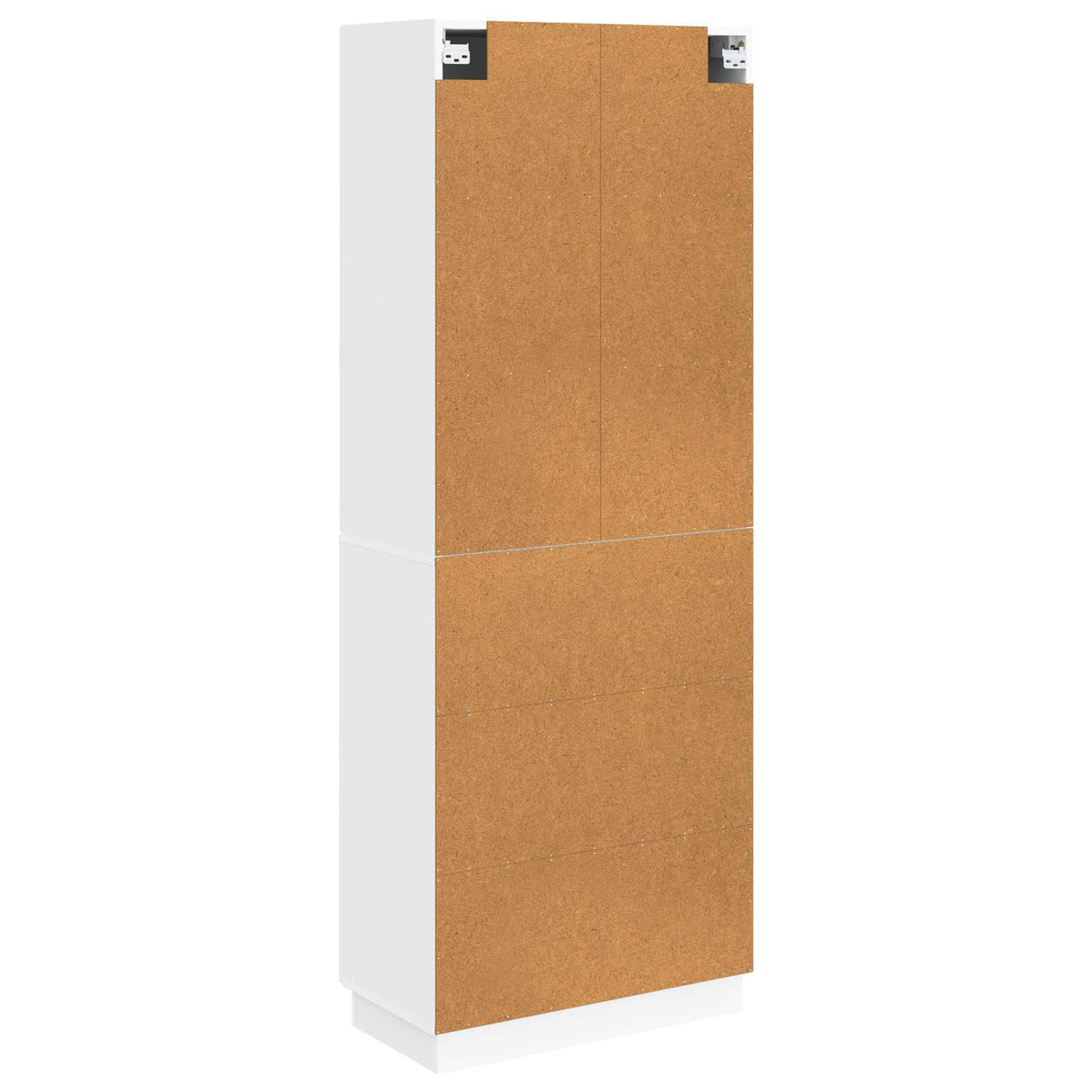 Cabinet Set 2 pcs White Engineered Wood