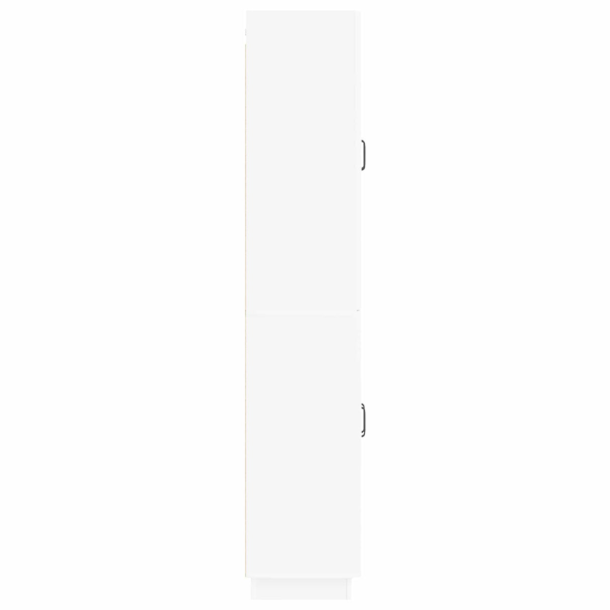 Cabinet Set 2 pcs White Engineered Wood