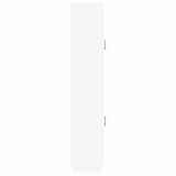 Cabinet Set 2 pcs White Engineered Wood - 45-Degree Angle