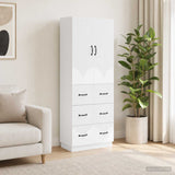 Cabinet Set 2 pcs White 66 x 34.5 x 87 cm Engineered Wood
