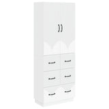 Cabinet Set 2 pcs White 66 x 34.5 x 87 cm Engineered Wood