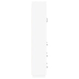 Cabinet Set 2 pcs White 66 x 34.5 x 87 cm Engineered Wood - Rear View