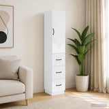 Cabinet Set 2 pcs White 33 x 34.5 x 87 cm Engineered Wood