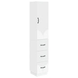 Cabinet Set 2 pcs White 33 x 34.5 x 87 cm Engineered Wood - Front View