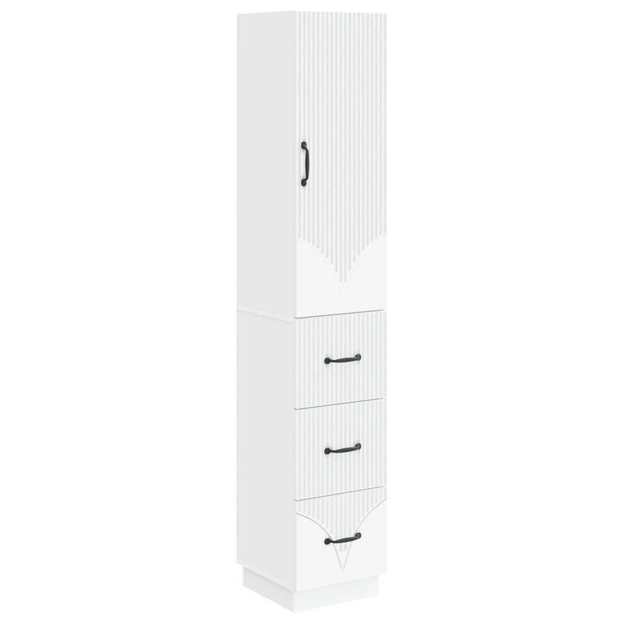 Cabinet Set 2 pcs 33 x 34.5 x 87 cm Engineered Wood White