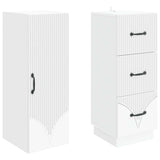 Cabinet Set 2 pcs White 33 x 34.5 x 87 cm Engineered Wood - Top-Down View