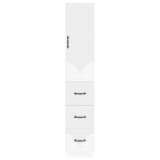 Cabinet Set 2 pcs 33 x 34.5 x 87 cm Engineered Wood White