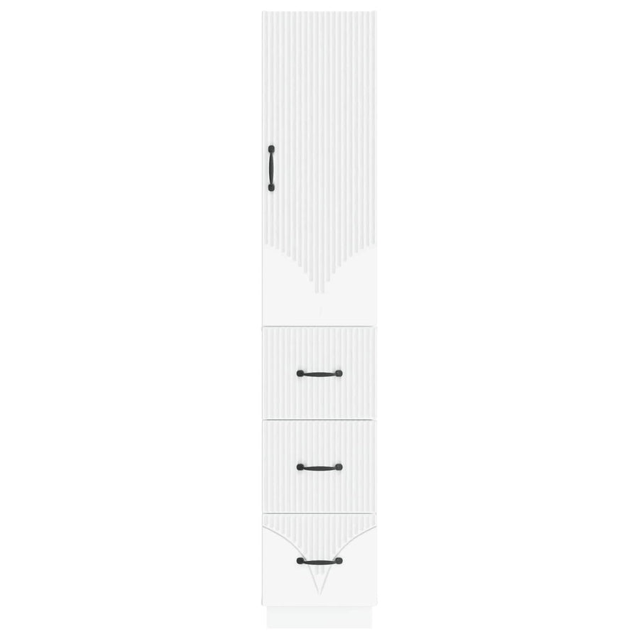 Cabinet Set 2 pcs 33 x 34.5 x 87 cm Engineered Wood White