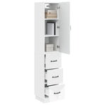 Cabinet Set 2 pcs 33 x 34.5 x 87 cm Engineered Wood White