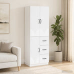Cabinet Set 2 pcs Engineered Wood