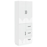 Cabinet Set 2 pcs Engineered Wood - Front View