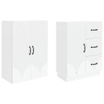 Cabinet Set 2 pcs Engineered Wood
