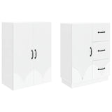Cabinet Set 2 pcs Engineered Wood - Top-Down View